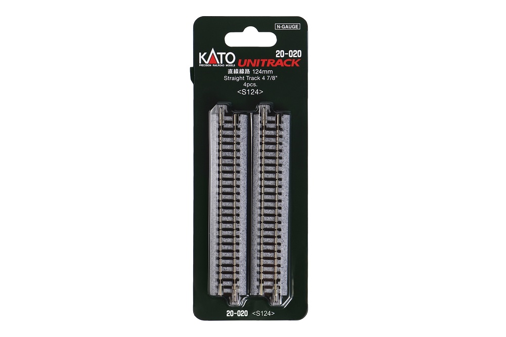 KATO鉄道模型オンラインショッピング 直線線路 124mm（4本入）: 現在販売中の商品 - kato