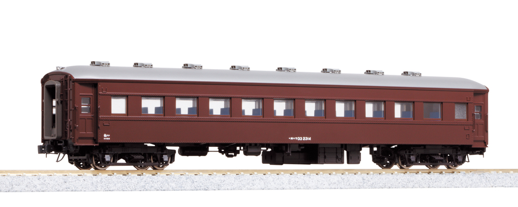 KATO鉄道模型オンラインショッピング （HO)オハフ33 茶: □現在販売中