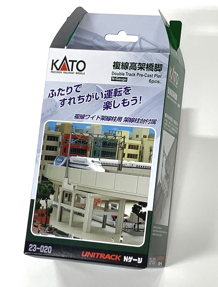KATO鉄道模型オンラインショッピング 複線高架橋脚(ワイド架線柱対応柱台6本入): 現在販売中の商品 - kato