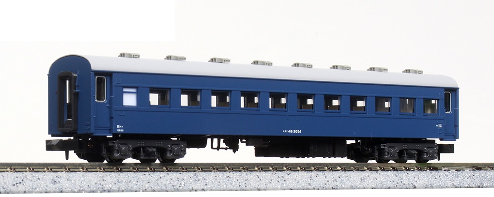信頼 KATO鉄道模型オンラインショッピング □現在 ブルー: オハフ45 鉄道模型
