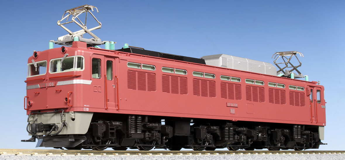 Kato鉄道模型オンラインショッピング Ho Ef81 一般色 108ナンバー グレードアップパーツ取付品 現在販売中の商品 Kato