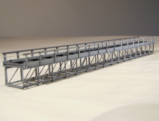 KN30 上路式トラス鉄橋（単線）グレー