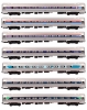 Amfleet�@ I Coach Amtrak�@ Historical Phases 7 Car Set