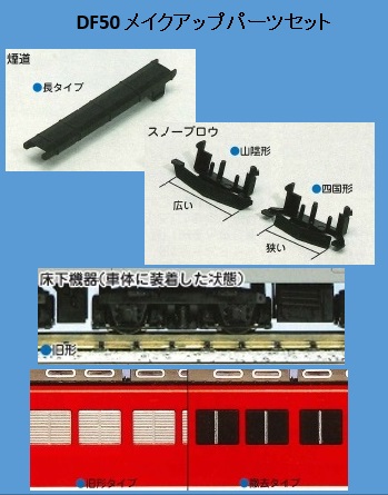 KATO鉄道模型オンラインショッピング DF50 メイクアップパーツ: □現在