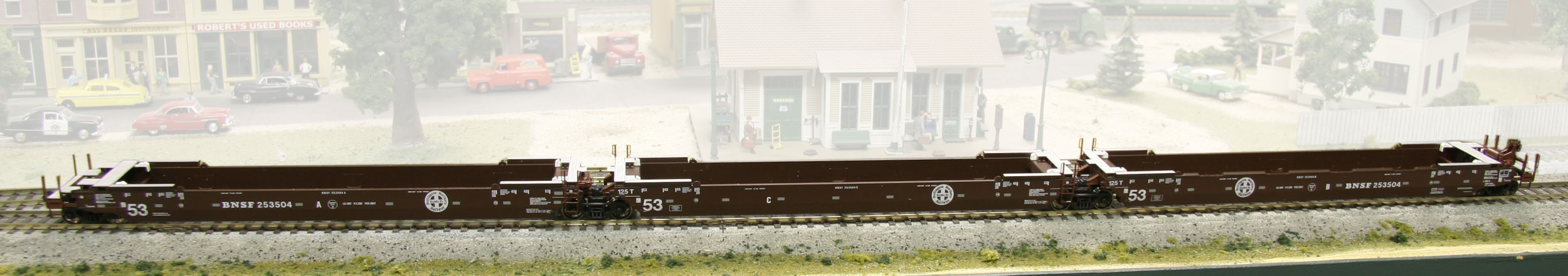 開店祝い 30-9037 HO MAXI-IV ダブルスタックコンテナ貨車 BNSF Swoosh 